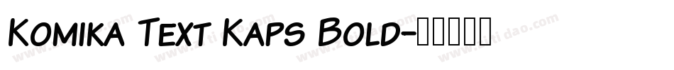 Komika Text Kaps Bold字体转换